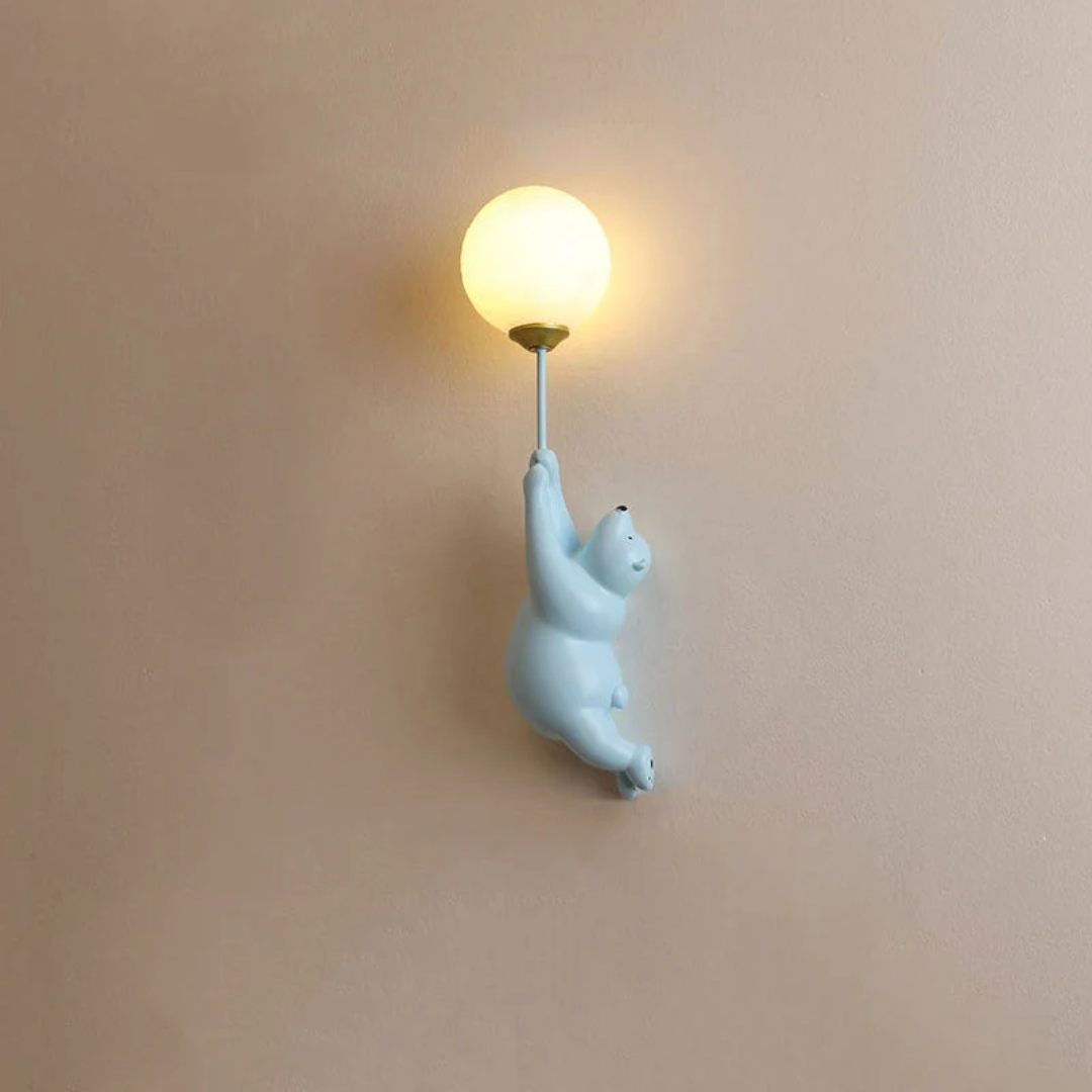 TeddyGlow - Stylish Bear-Shaped LED Wall Lamp