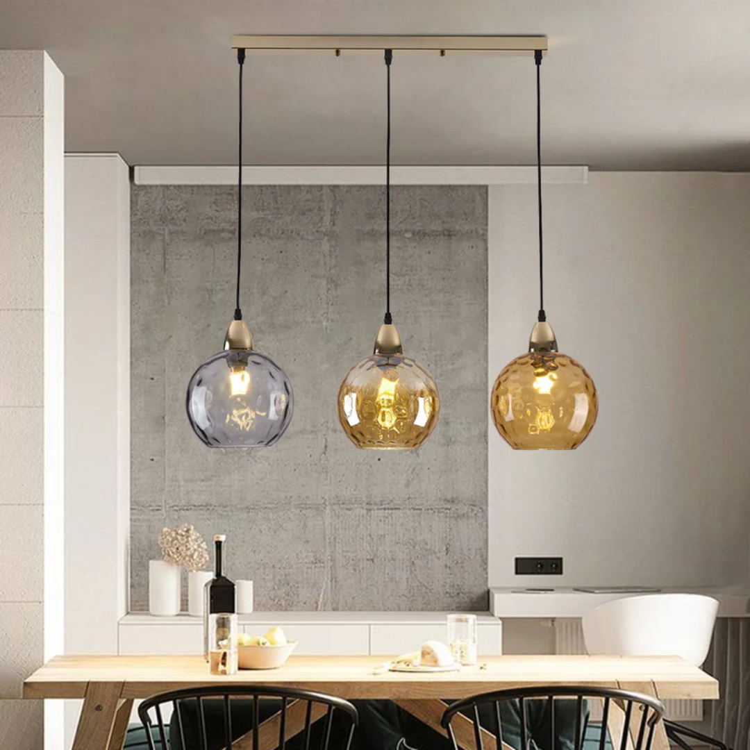 ClusterGlow - Elegant 3-Light Pendant for Ambient Lighting
