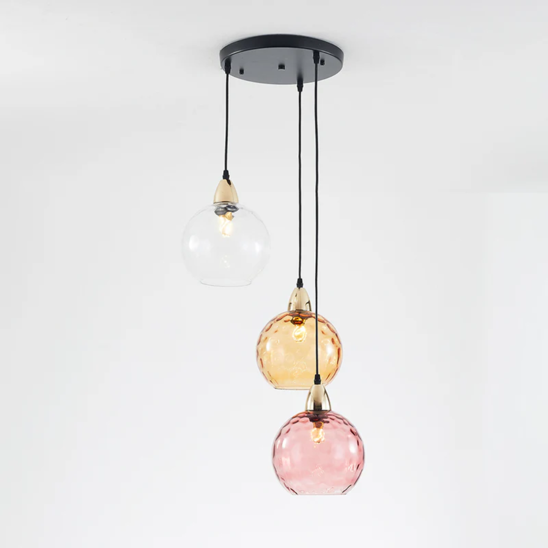 ClusterGlow - Elegant 3-Light Pendant for Ambient Lighting