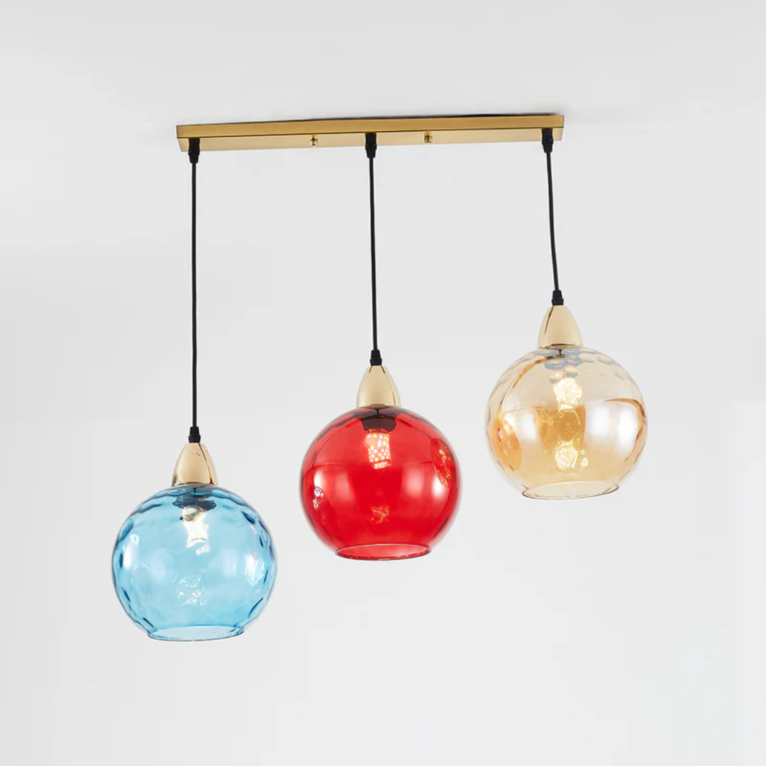 ClusterGlow - Elegant 3-Light Pendant for Ambient Lighting