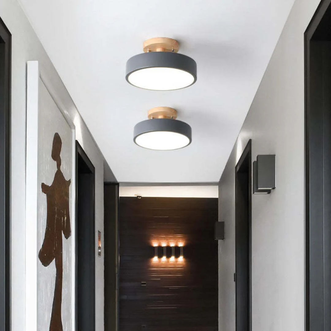 NovaGlow - Modern LED Ceiling Lamp with Adjustable Light Colors