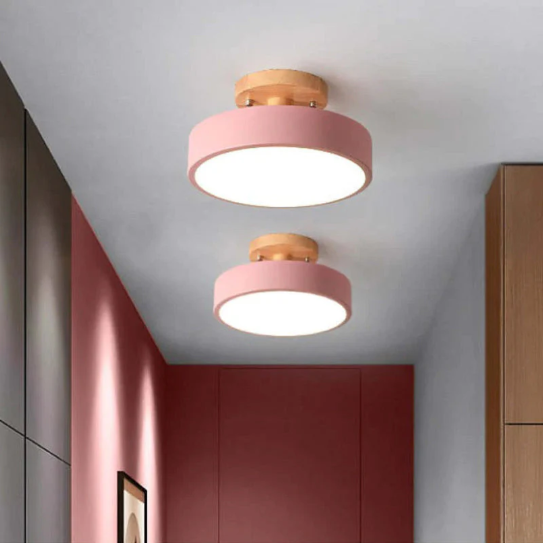 NovaGlow - Modern LED Ceiling Lamp with Adjustable Light Colors