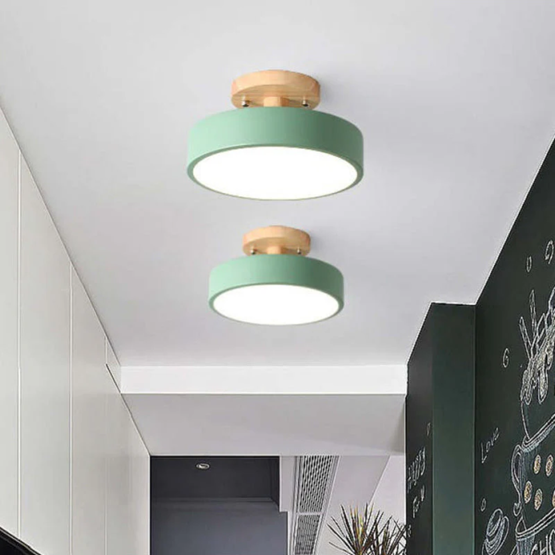 NovaGlow - Modern LED Ceiling Lamp with Adjustable Light Colors