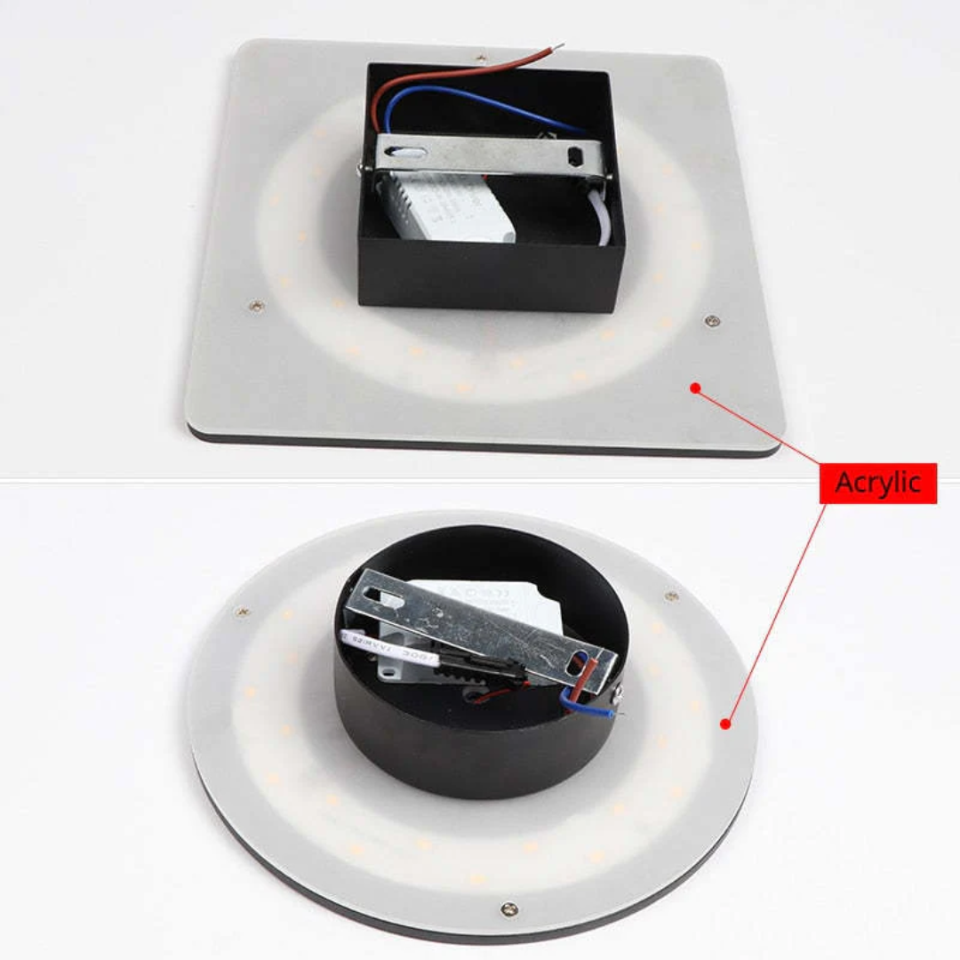 ZenithGlow - Sleek LED Wall Light for Modern Outdoor Spaces