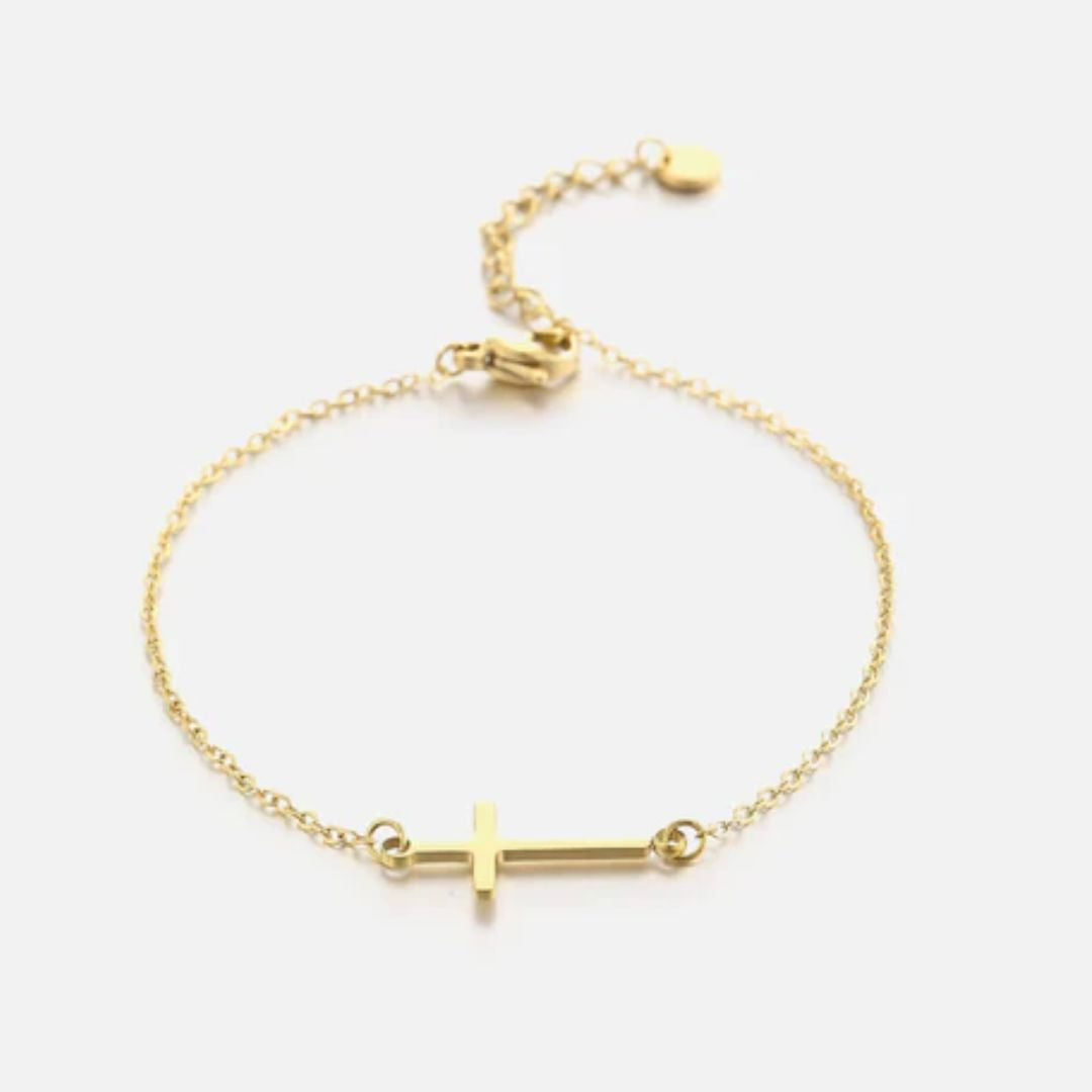 Luxury Gold Cross Bracelet - A Perfect Blend of Spirituality and Style