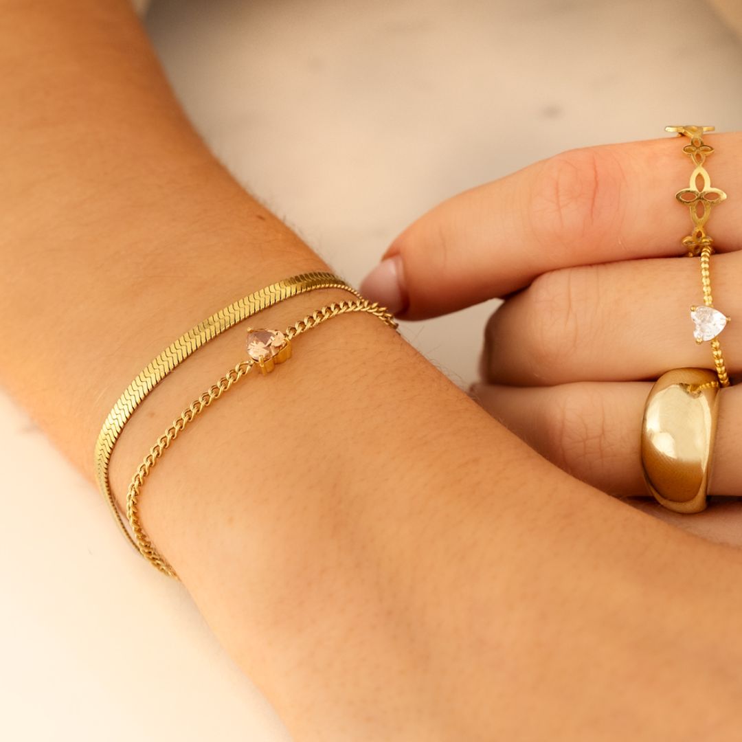 Heart Birthstone Bracelet - A Unique and Meaningful Accessory