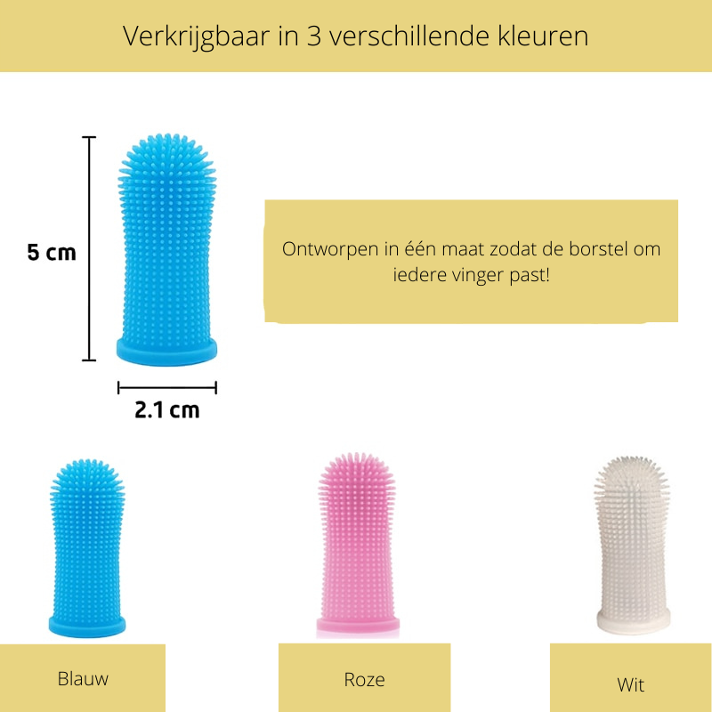 PawClean Pro - Safe Finger Toothbrush for Dogs