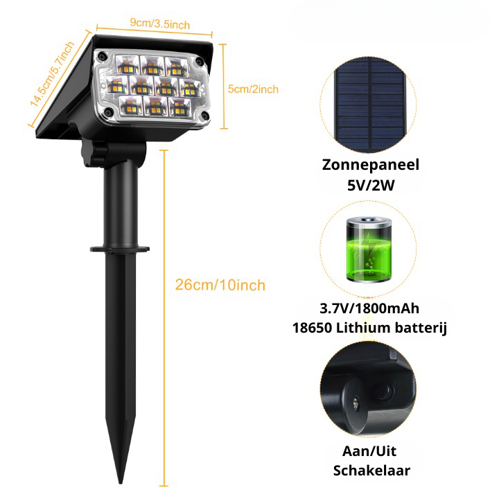Malquest - Wireless Outdoor Landscape Spotlights