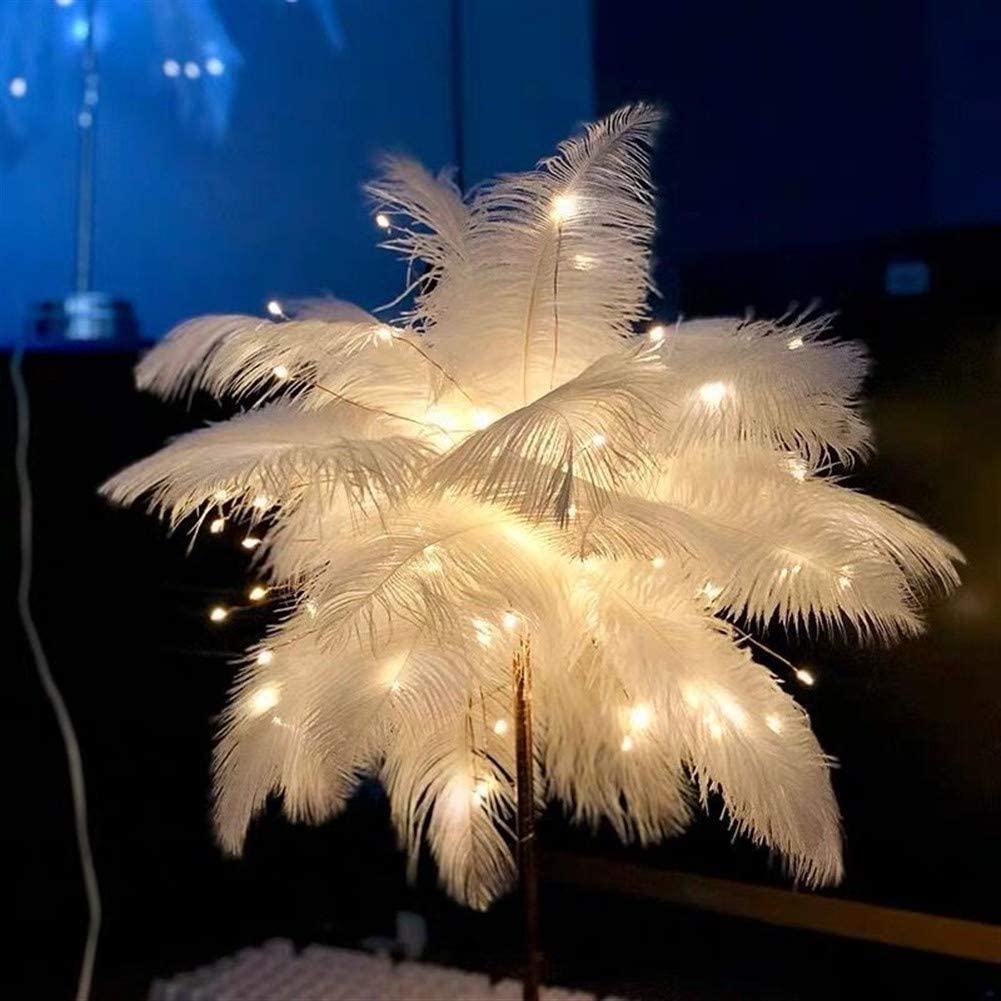OstrichGlow Nightlight - Unique Ambient Lamp with Pink Base