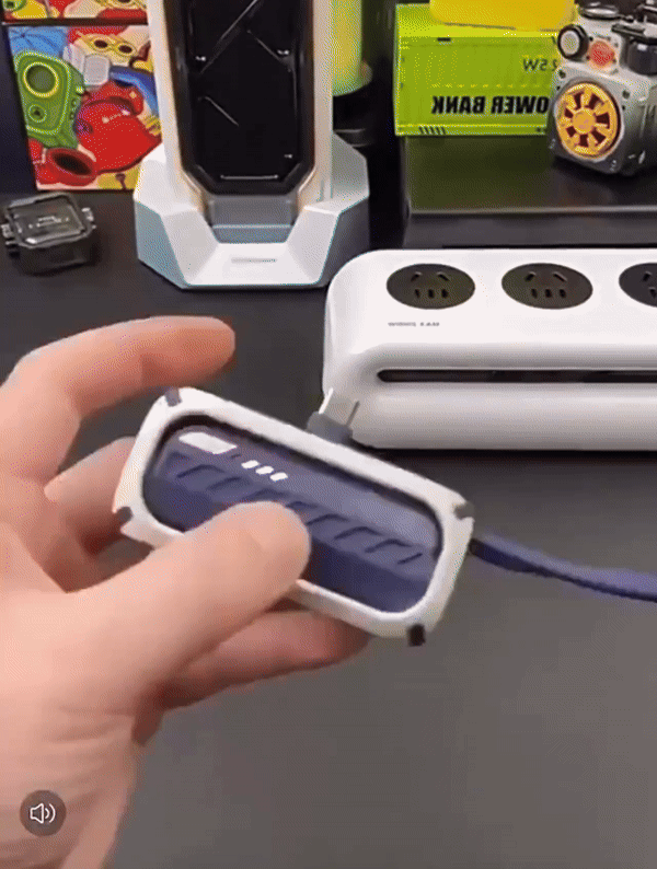 CompactCharge - A Stylish Portable Power Bank for Travel