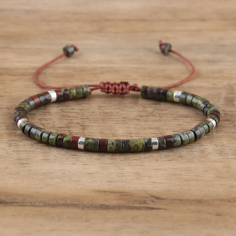 Seraphina Bracelet - Braided Natural Stone Bead Design