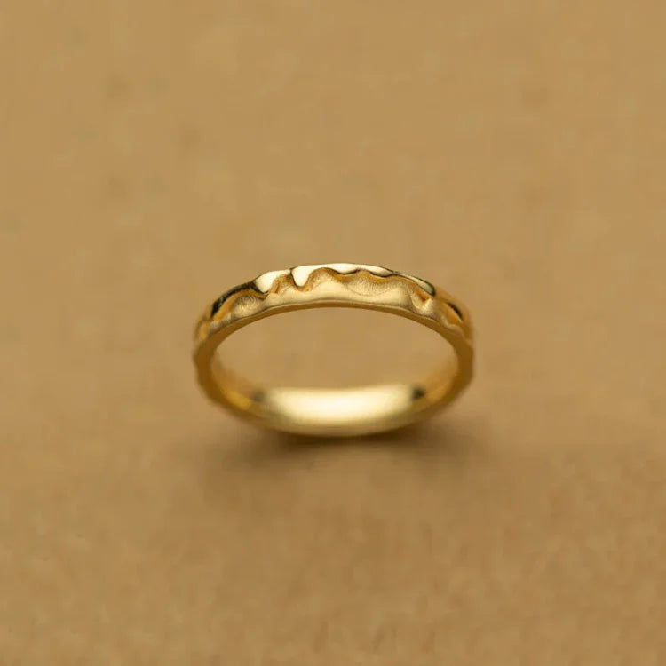 Hamberlyn - Elegant Gold-Plated Honey Ring