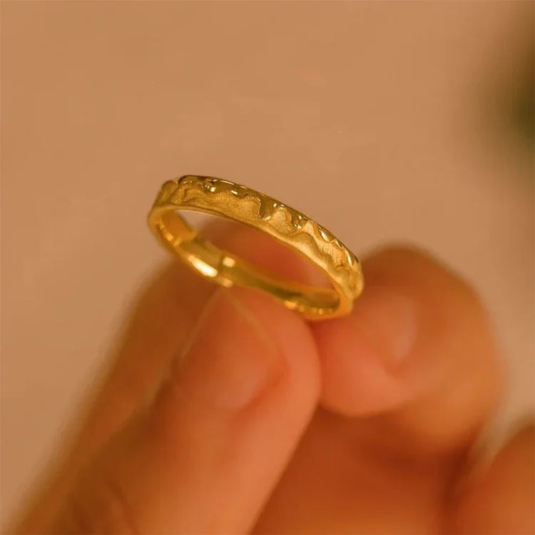 Hamberlyn - Elegant Gold-Plated Honey Ring