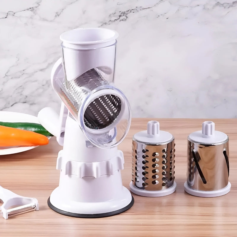 VeggieMaster Slicer - Manual 3-Blade Vegetable Slicer