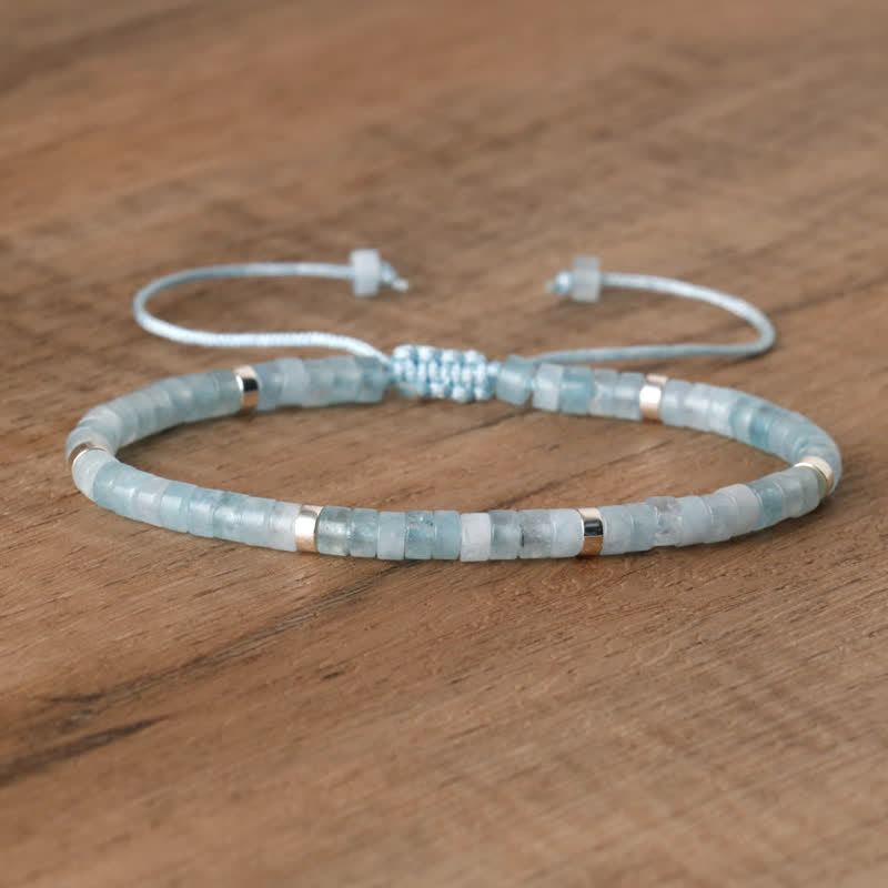 Seraphina Bracelet - Braided Natural Stone Bead Design