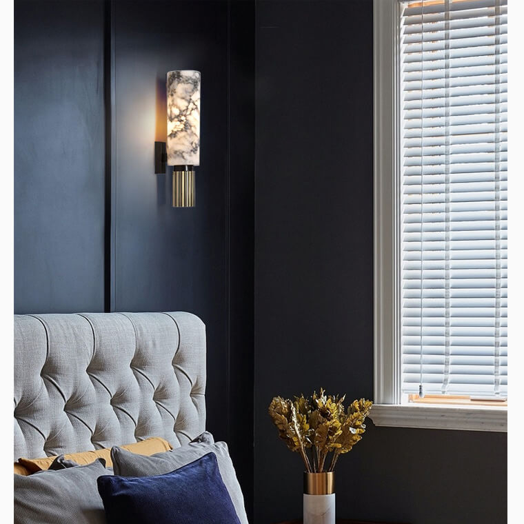 AuroraMarble - Elegant Marble Wall Lamp for Warm Ambient Lighting