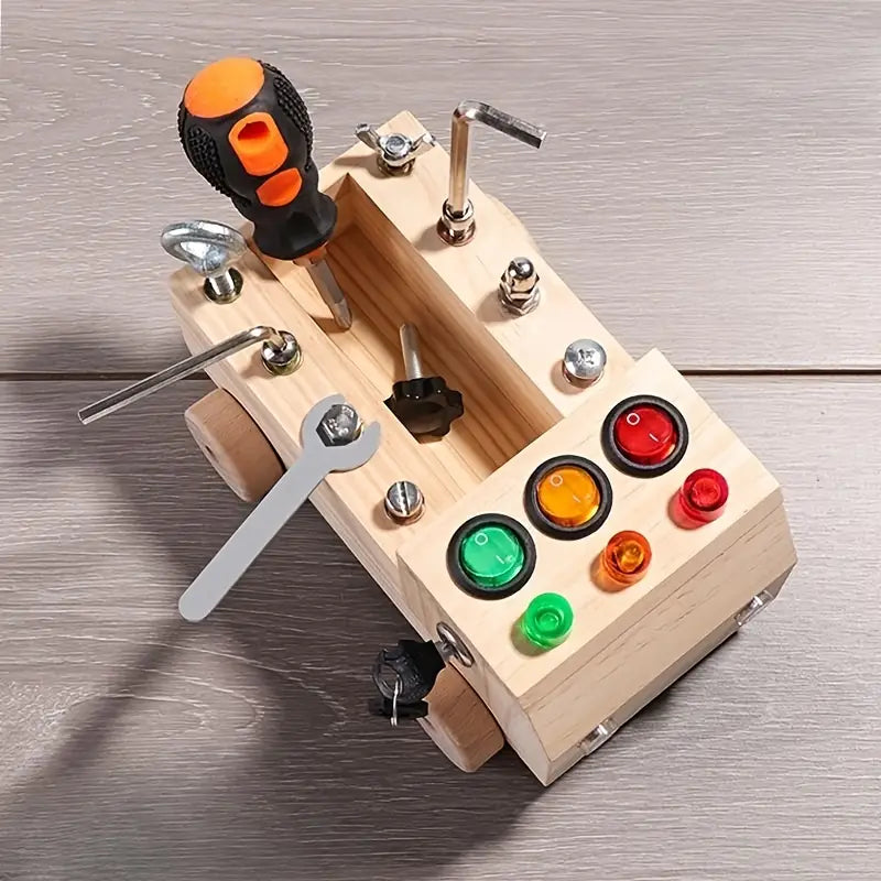 Divantree - Learn and Play Busy Board with Lights