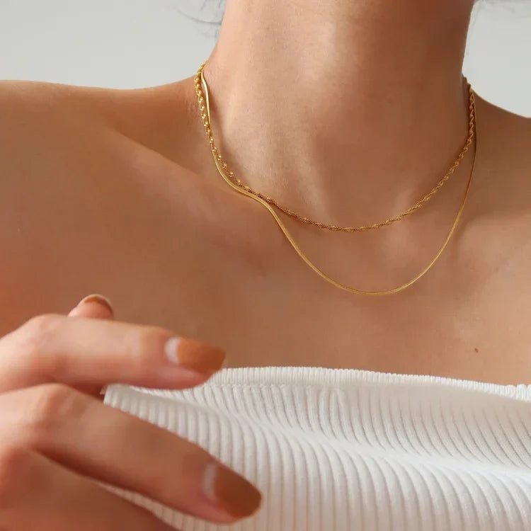 Isis - Elegant Slim Snake Chain Necklace