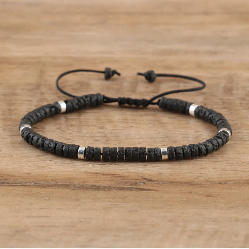 Seraphina Bracelet - Braided Natural Stone Bead Design
