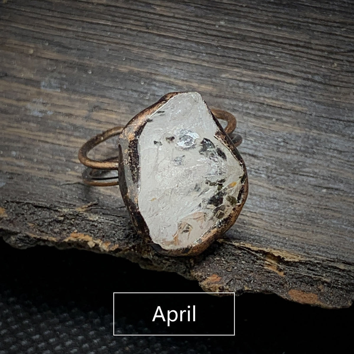 Cadria - Natural Raw Birthstone Ring