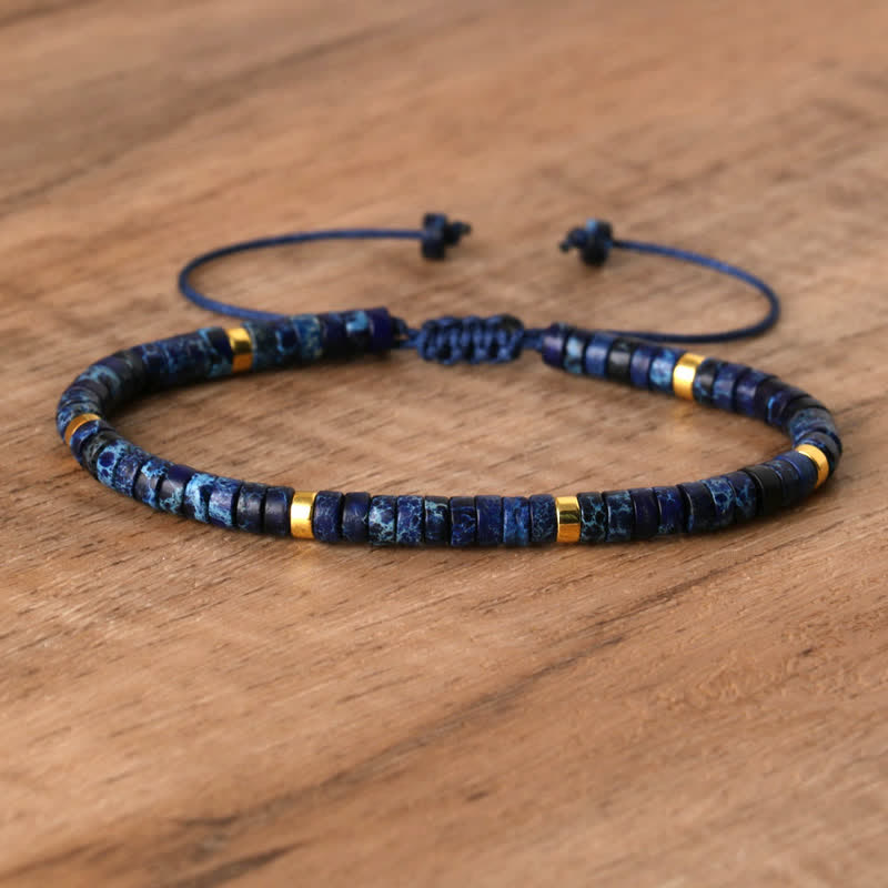 Seraphina Bracelet - Braided Natural Stone Bead Design