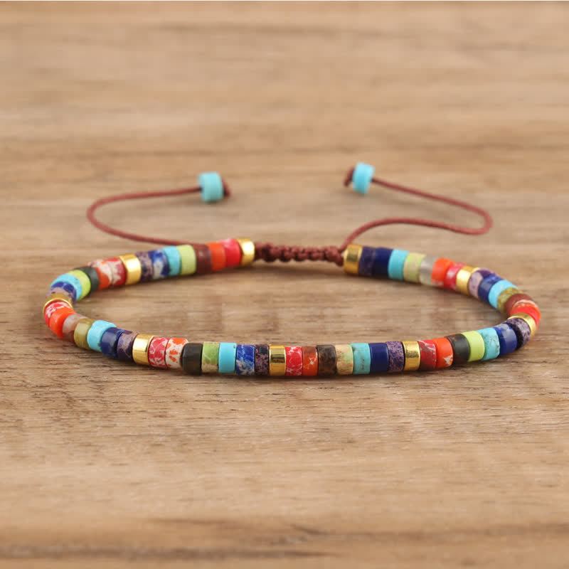 Seraphina Bracelet - Braided Natural Stone Bead Design