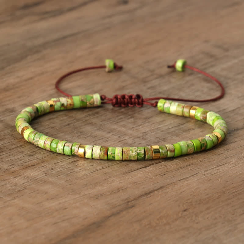 Seraphina Bracelet - Braided Natural Stone Bead Design