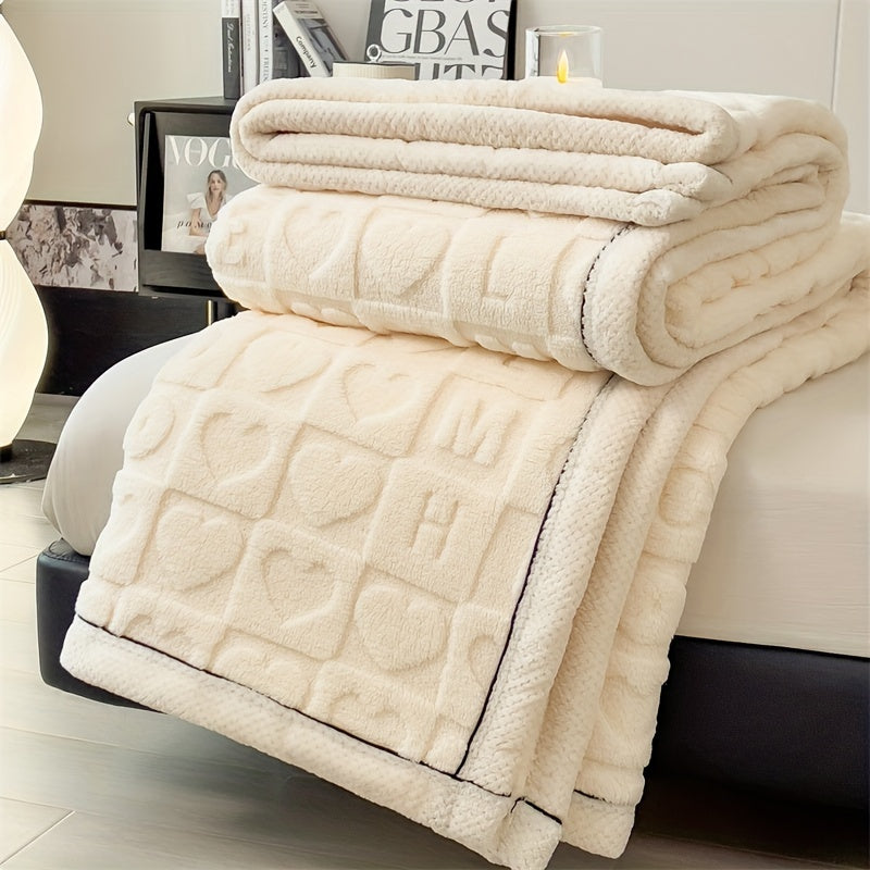 Helquist - Reversible Heart Pattern Throw