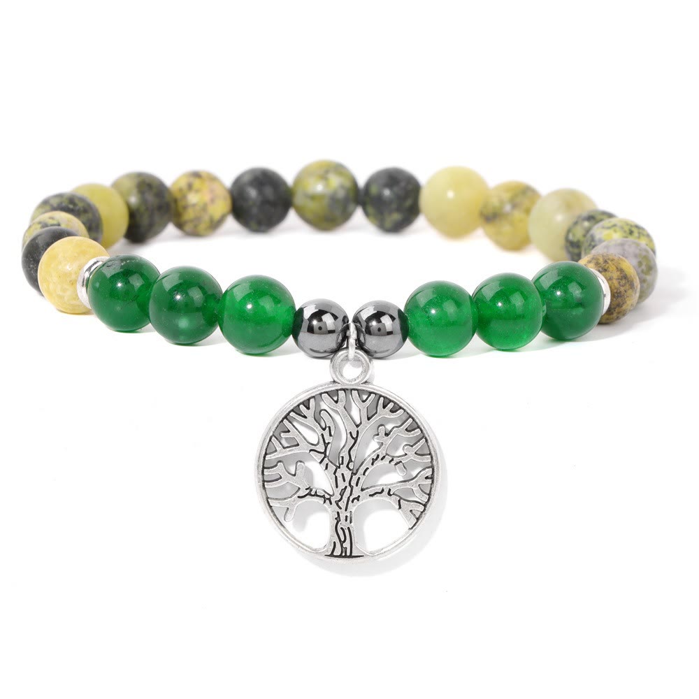 Pemvine - Natural Crystal Bracelet with Tree of Life Design