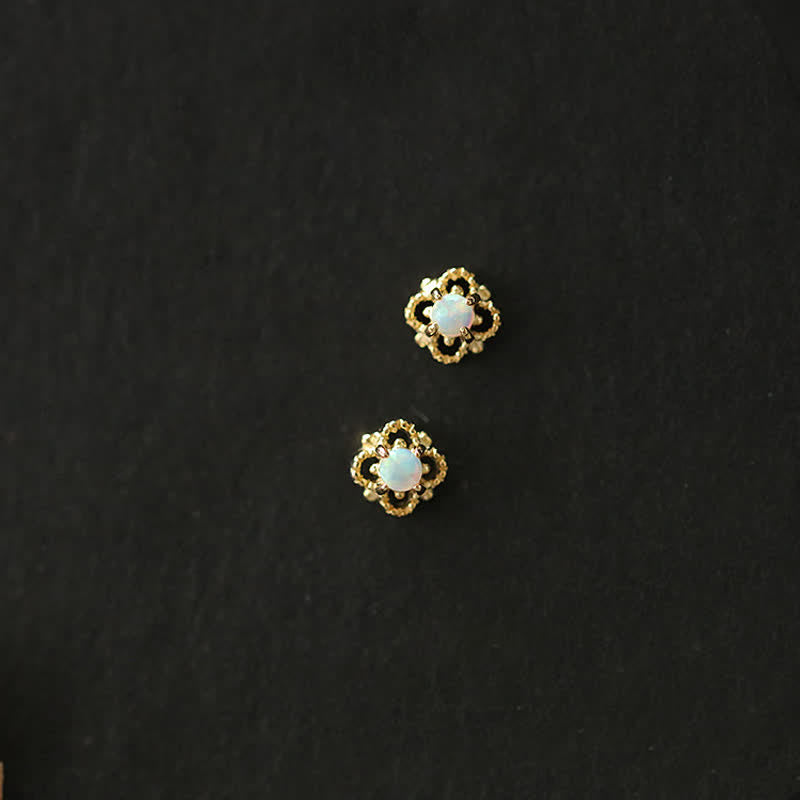Camelina - Vintage Opal Drop Earrings