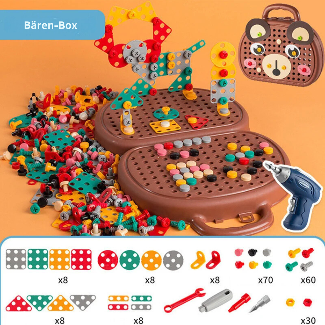ToolMaster Kids - Creative Tool Set with Mini Drill for Young Builders