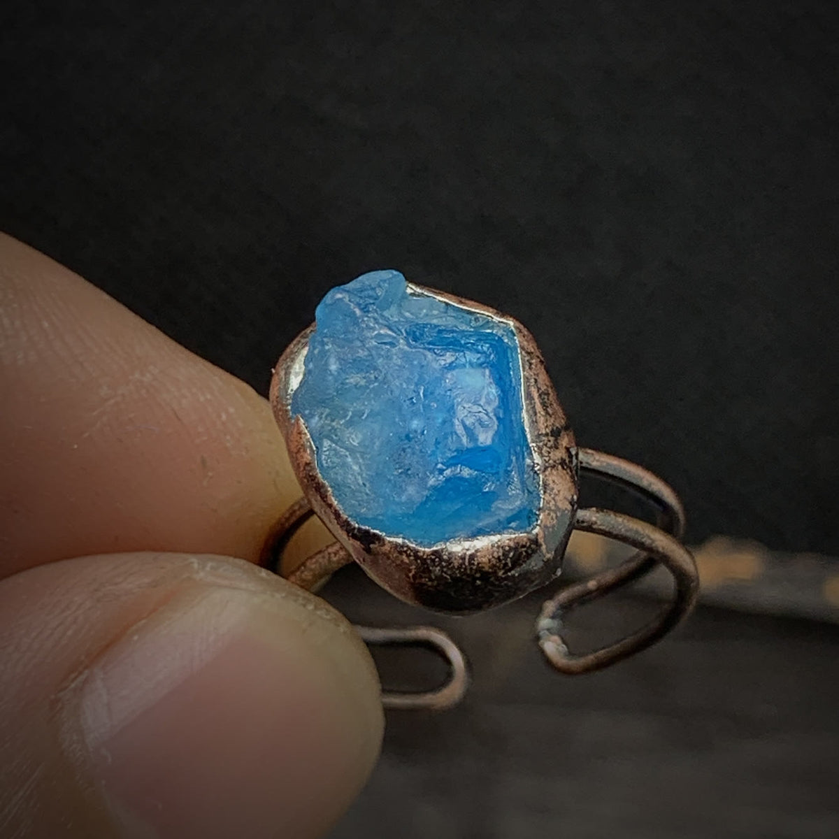 Cadria - Natural Raw Birthstone Ring