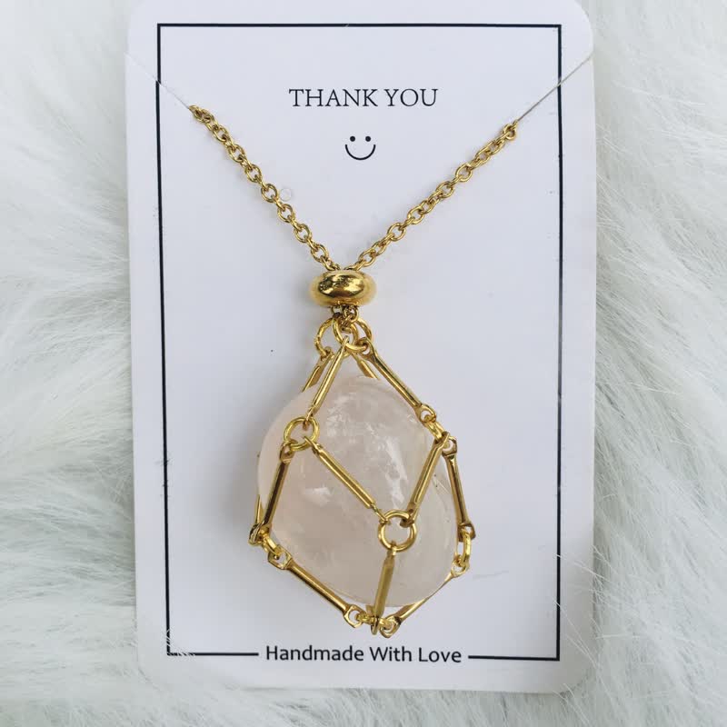Iris - Elegant Natural Crystal Necklace