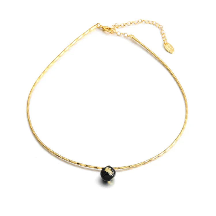 Iris Necklace - Vintage Gold-Dipped Statement Necklace
