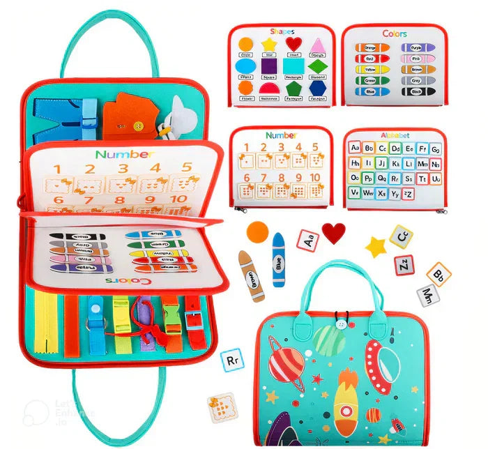SensePlay - Montessori Toddler Book with Colors and Shapes