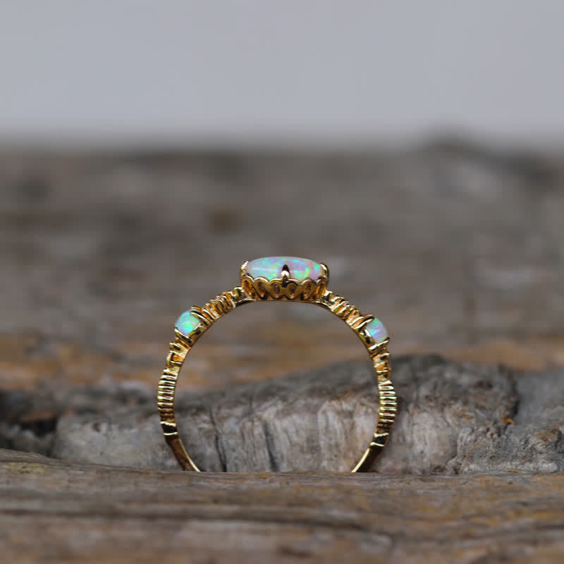 Isabella Vintage Opal Ring - A Symbol of Love and Sincerity