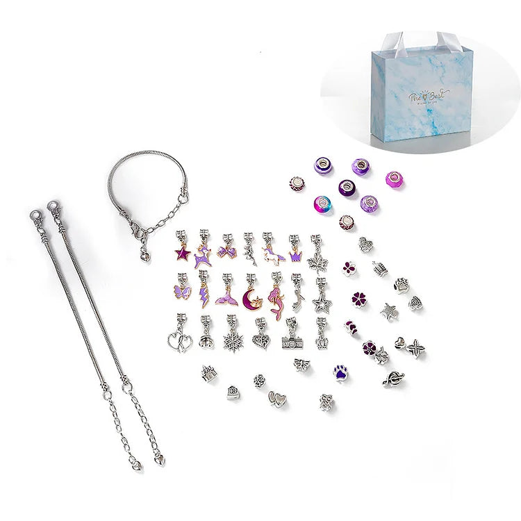 Luna DIY Bracelet Set - Festive Charm Bracelet Making Kit