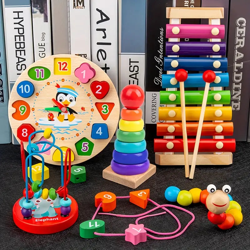 5-in-1 Montessori Play Set for Kids - Discover Creative Play Fun