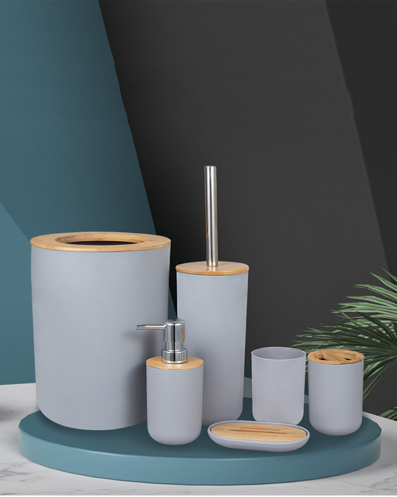 BoldEssence Set - Stylish 6-Piece Bathroom Accessory Set