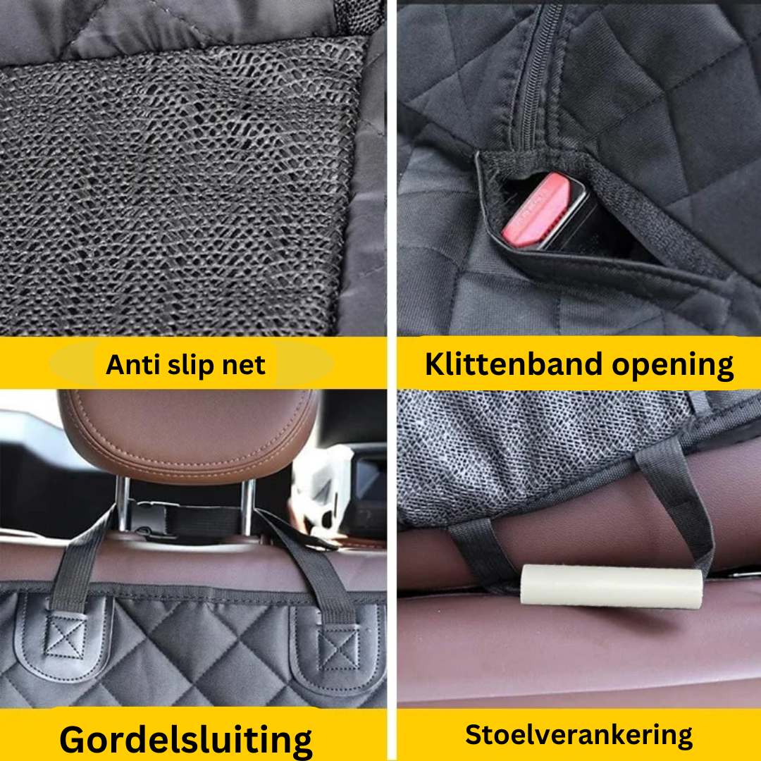 TravelGuard Protector - Waterproof Pet Seat Cover for Car Rides
