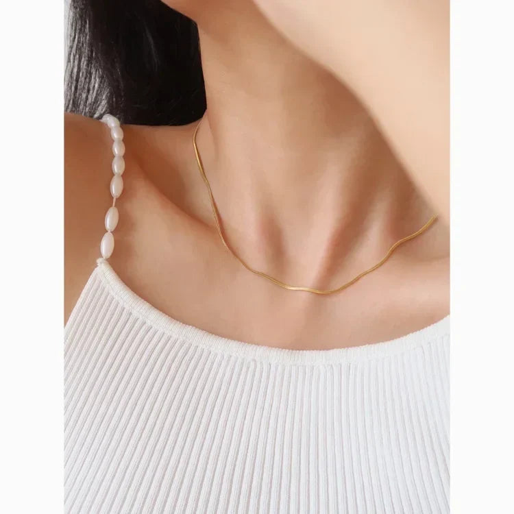 Isis - Elegant Slim Snake Chain Necklace