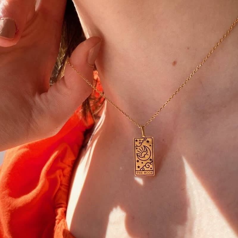 Cyrenna - Vintage Tarot Card Luck Charm Necklace
