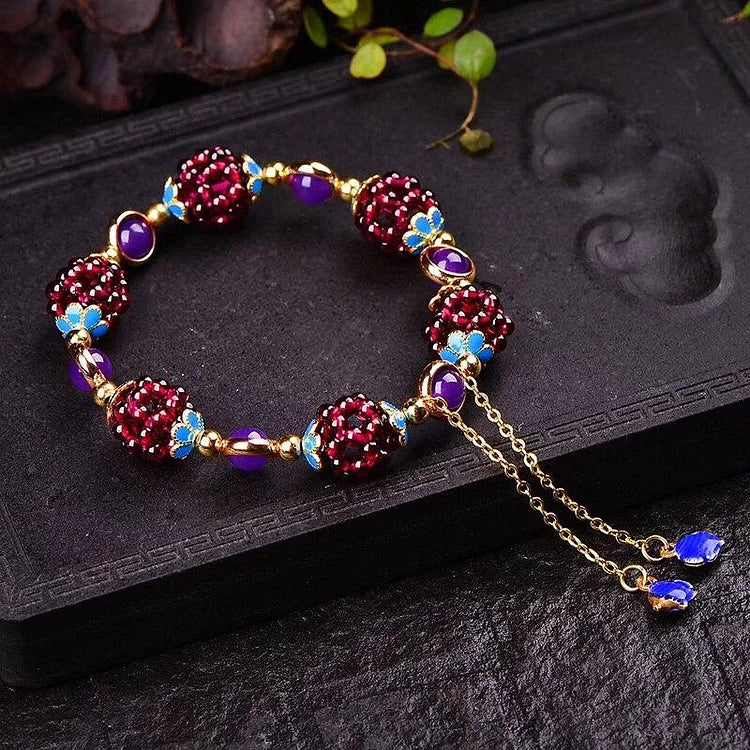 Selina - Natural Garnet Bracelet for Love and Healing