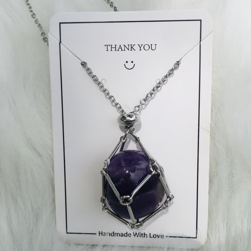 Iris - Elegant Natural Crystal Necklace