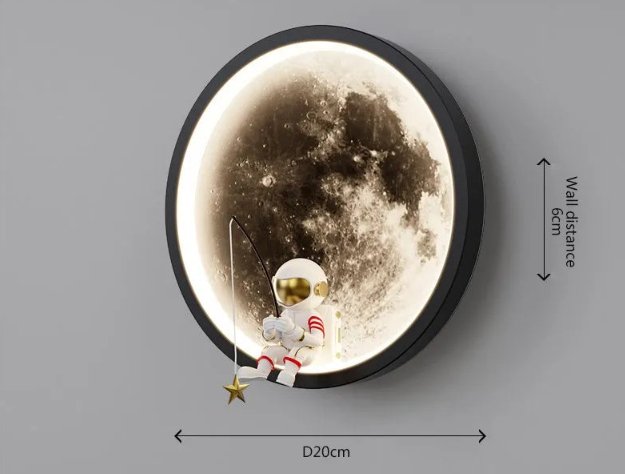 Spacelume - Moon-Shaped LED Wall Light