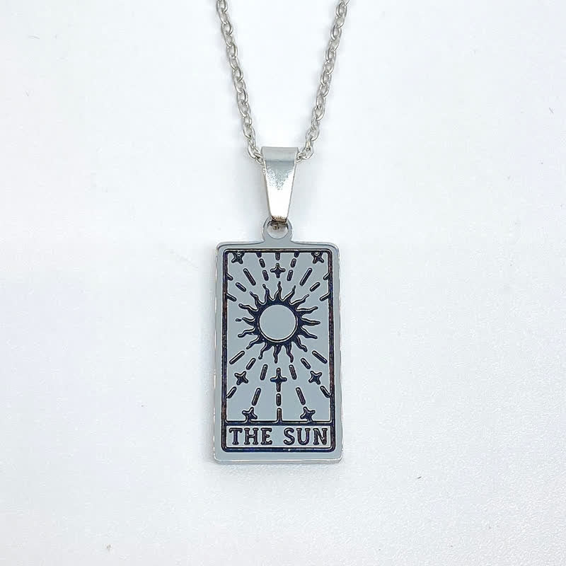 Cyrenna - Vintage Tarot Card Luck Charm Necklace
