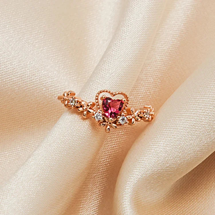 Scarlett - Red Crystal Love Ring