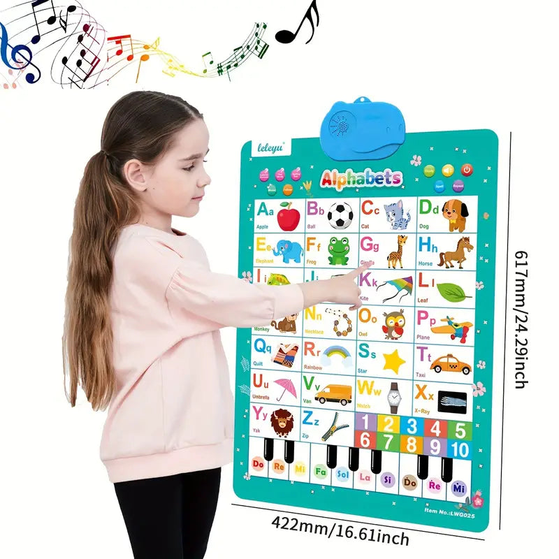Talking ABC Wall Poster - Interactive Alphabet Learning Toy for Toddlers
