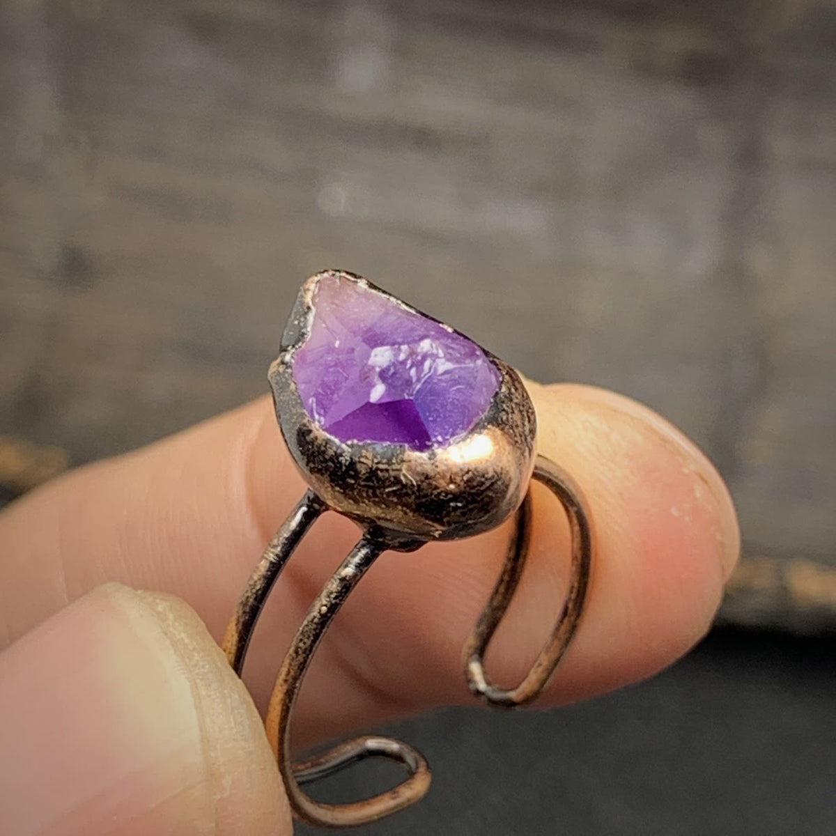 Cadria - Natural Raw Birthstone Ring