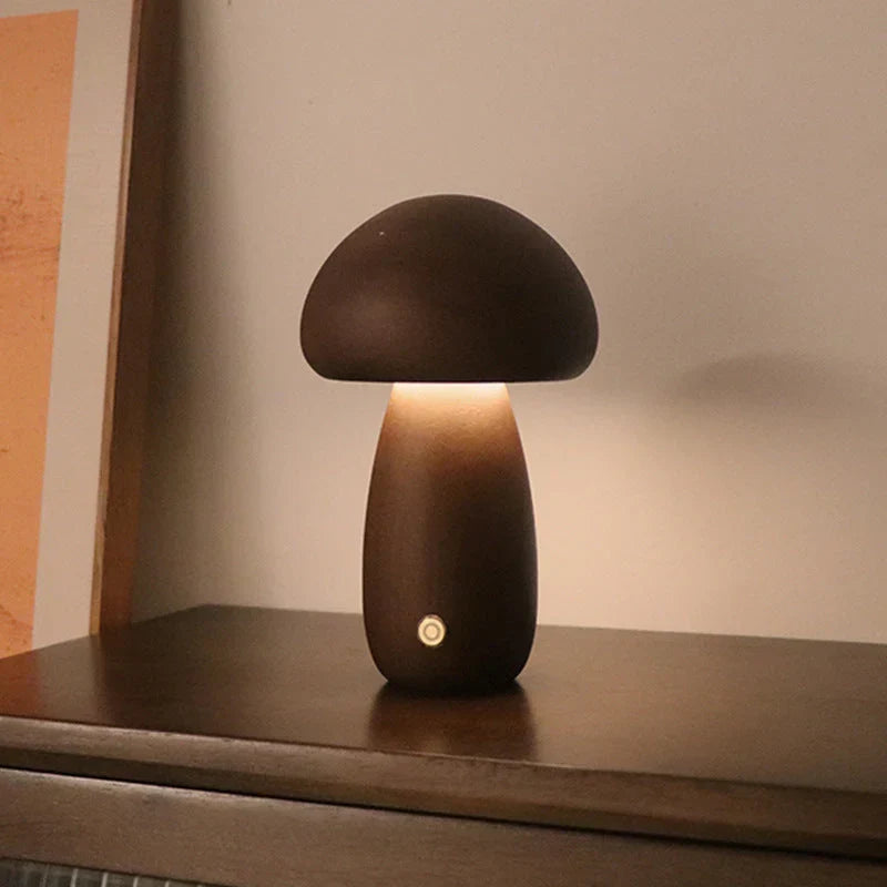 GlowShroom - Wooden LED Mushroom Night Light